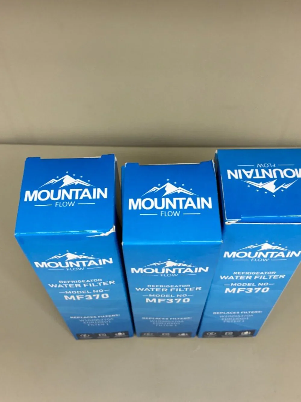 Mountain Flow Refrigerator Water Filter MF370 Replacement Bundle Of 3